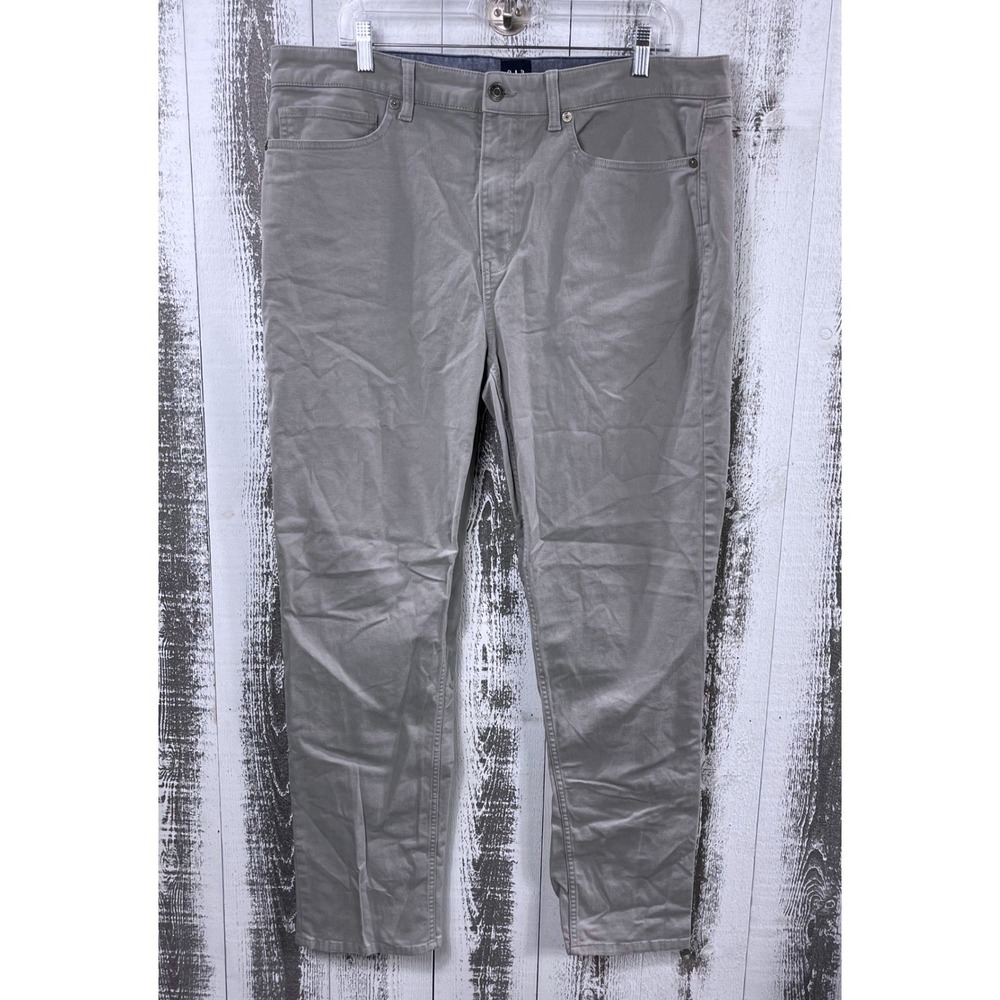 GAP 1969 Slim Fit Pants Gray‎ Stretch 5 Pocket Men's 38x32 Casual Twill